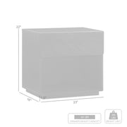 Petra 1 Drawer Wood Nightstand in Black Finish - Furniture City (CA)l
