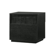 Petra 1 Drawer Wood Nightstand in Black Finish - Furniture City (CA)l