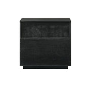Petra 1 Drawer Wood Nightstand in Black Finish - Furniture City (CA)l