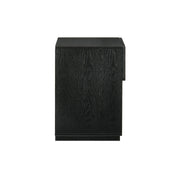 Petra 1 Drawer Wood Nightstand in Black Finish - Furniture City (CA)l