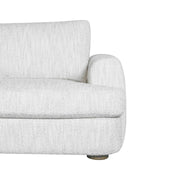 Reid 123 in. Left Arm Facing Rectangular Sectional Sofa in Snow Fleck Fabric with Round Arms - Furniture City (CA)l