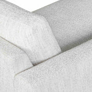 Reid 123 in. Left Arm Facing Rectangular Sectional Sofa in Snow Fleck Fabric with Round Arms - Furniture City (CA)l