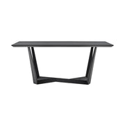 Radford Dark Gray Rectangular Dining Table with Black Finish - Furniture City (CA)l