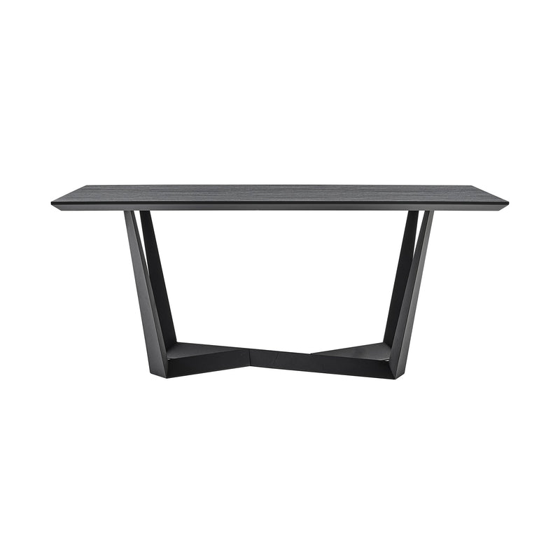 Radford Dark Gray Rectangular Dining Table with Black Finish - Furniture City (CA)l