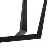 Radford Light Gray Rectangular Dining Table with Black Finish - Furniture City (CA)l