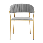 Rococo 26" Blue Faux Leather and Metal Counter Height Bar Stool - Furniture City (CA)l