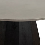 Revival Concrete and Oak Round Dining Table - Furniture City (CA)l