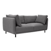 Serenity 79" Gray Fabric Sofa with Black Metal Legs - Furniture City (CA)l