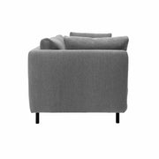 Serenity 79" Gray Fabric Sofa with Black Metal Legs - Furniture City (CA)l