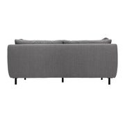 Serenity 79" Gray Fabric Sofa with Black Metal Legs - Furniture City (CA)l