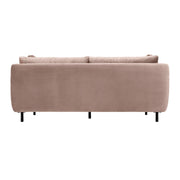 Serenity 79" Mauve Velvet Sofa with Black Metal Legs - Furniture City (CA)l