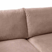 Serenity 79" Mauve Velvet Sofa with Black Metal Legs - Furniture City (CA)l