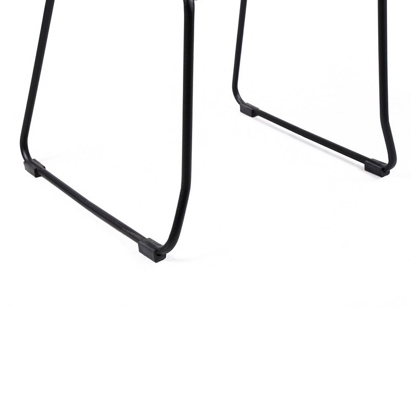 Shasta Outdoor Metal and Gray Rope Stackable Dining Chair - Set of 2 - Furniture City (CA)l