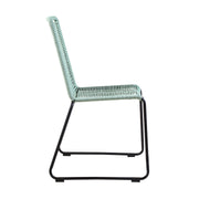 Shasta Outdoor Metal and Wasabi Rope Stackable Dining Chair - Set of 2 - Furniture City (CA)l