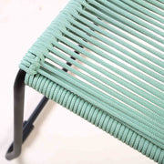 Shasta Outdoor Metal and Wasabi Rope Stackable Dining Chair - Set of 2 - Furniture City (CA)l