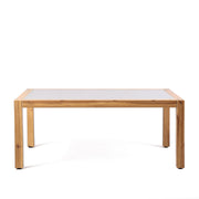 Sienna Outdoor Coffee Table with Teak Finish and Stone Top - Furniture City (CA)l