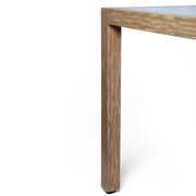 Sienna Outdoor Eucalyptus Dining Table with Gray Teak Finish and Super Stone Top - Furniture City (CA)l