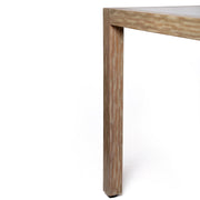 Sienna Outdoor Eucalyptus Dining Table with Teak Finish and Gray Super Stone Top - Furniture City (CA)l