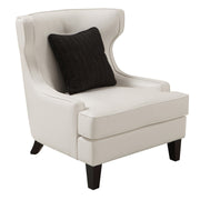 Skyline Chair In White Bonded Leather - Furniture City (CA)l