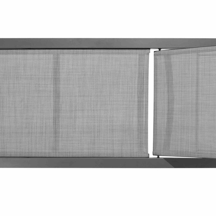 Solana Outdoor Dark Gray Aluminum Stacking Chaise Lounge Chair Set of 2