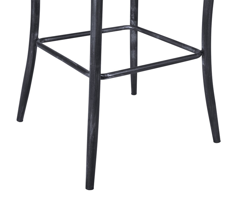 Sloan Industrial 30" Bar Height Barstool in Industrial Gray and Pine Wood