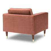 Somerset Blush Velvet Mid Century Modern Club Chair - Furniture City (CA)l