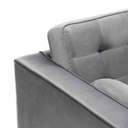 Somerset Gray Velvet Mid Century Modern Club Chair - Furniture City (CA)l