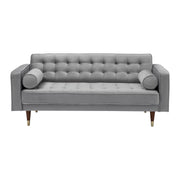 Somerset Gray Velvet Mid Century Modern Loveseat - Furniture City (CA)l