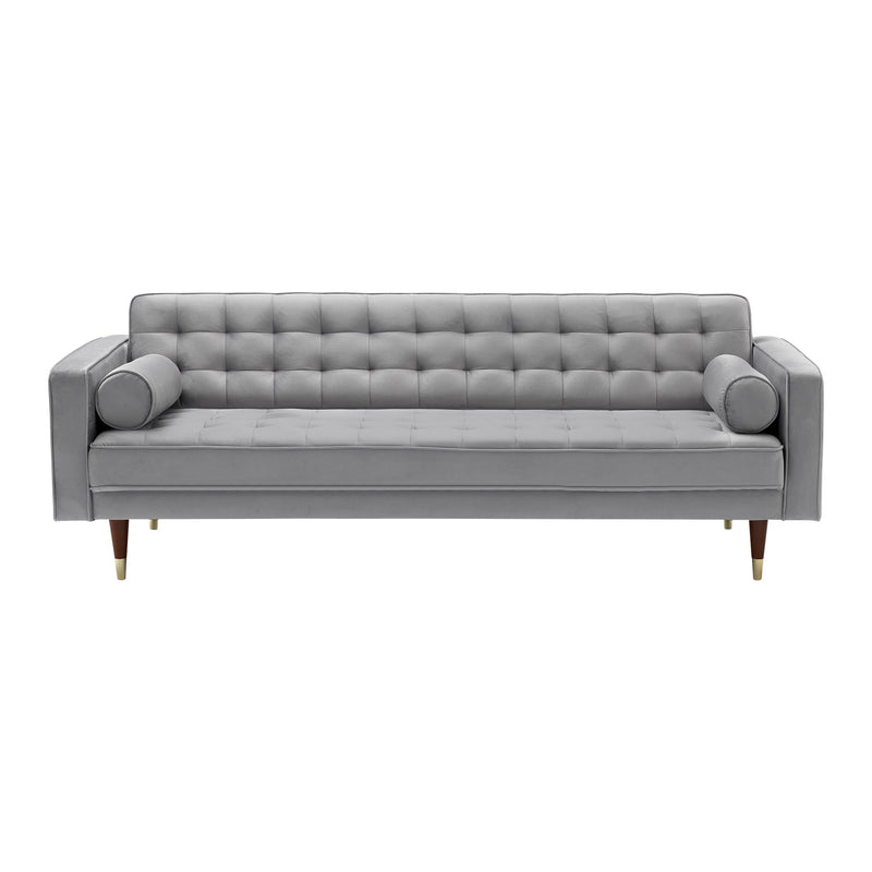 Somerset Gray Velvet Mid Century Modern Sofa - Furniture City (CA)l