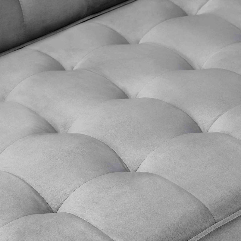 Somerset Gray Velvet Mid Century Modern Sofa - Furniture City (CA)l