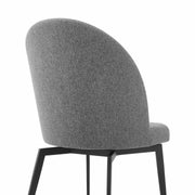 Sunny Swivel Gray Fabric and Metal Dining Room Chairs - Set of 2 - Furniture City (CA)l