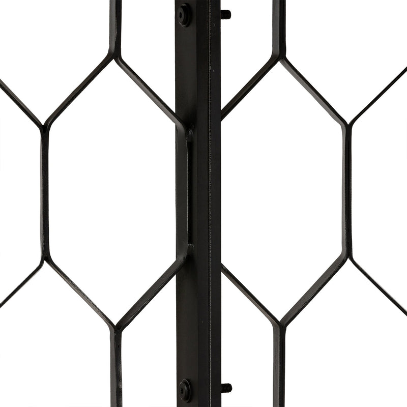Solange Concrete and Black Metal Rectangular Dining Table - Furniture City (CA)l