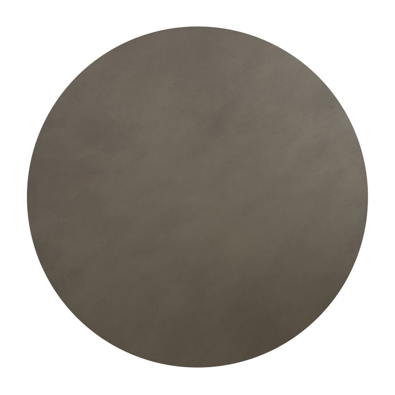 Pinni Gray Concrete Round Dining Table with Bronze Painted Accent - Furniture City (CA)l
