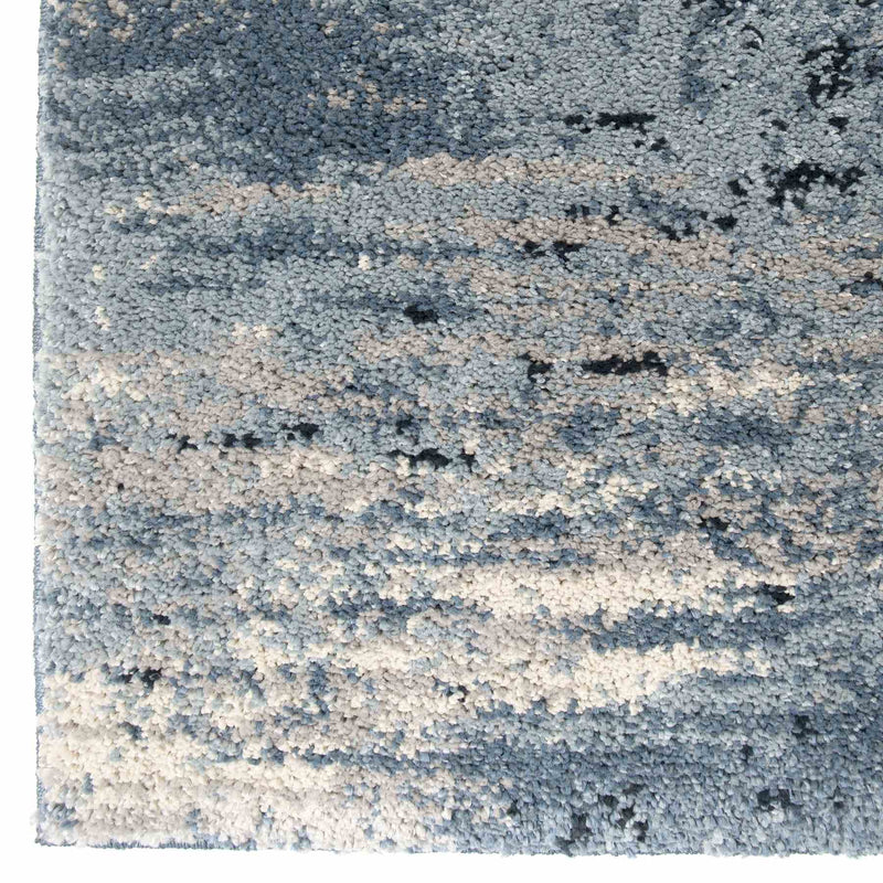 Spartan Contemporary 5x8 Area Rug in Cream/Blue - Furniture City (CA)l