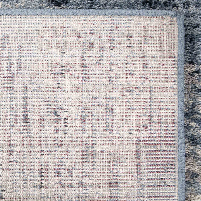 Spartan Contemporary 5x8 Area Rug in Cream/Blue