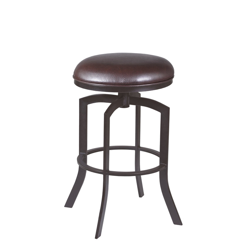 Studio 26" Counter Height Barstool in Auburn Bay finish with Brown Faux Leather - Furniture City (CA)l