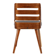 Storm Mid-Century Dining Chair in Walnut Wood and Charcoal Fabric - Furniture City (CA)l