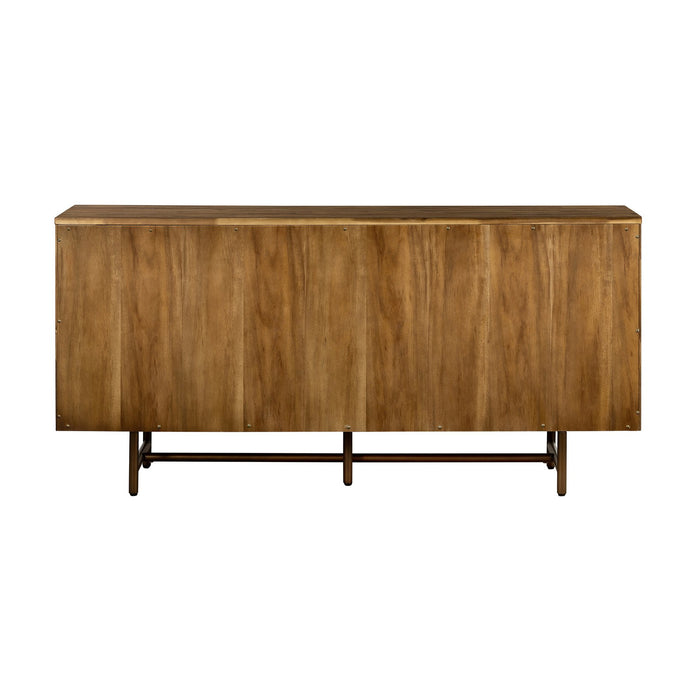 Superb Rustic Oak Buffet Cabinet