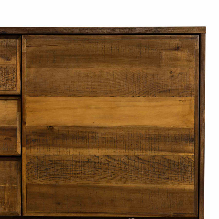 Superb Rustic Oak Buffet Cabinet