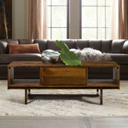 Superb Rustic Oak Coffee Table with Drawer - Furniture City (CA)l