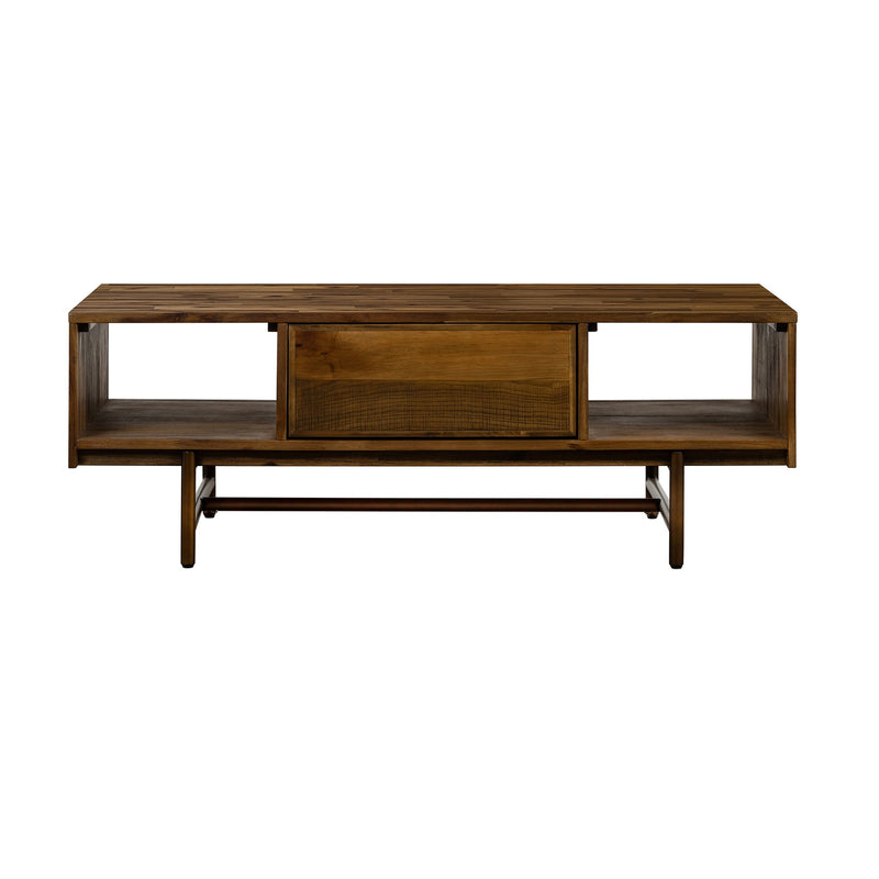 Superb Rustic Oak Coffee Table with Drawer - Furniture City (CA)l