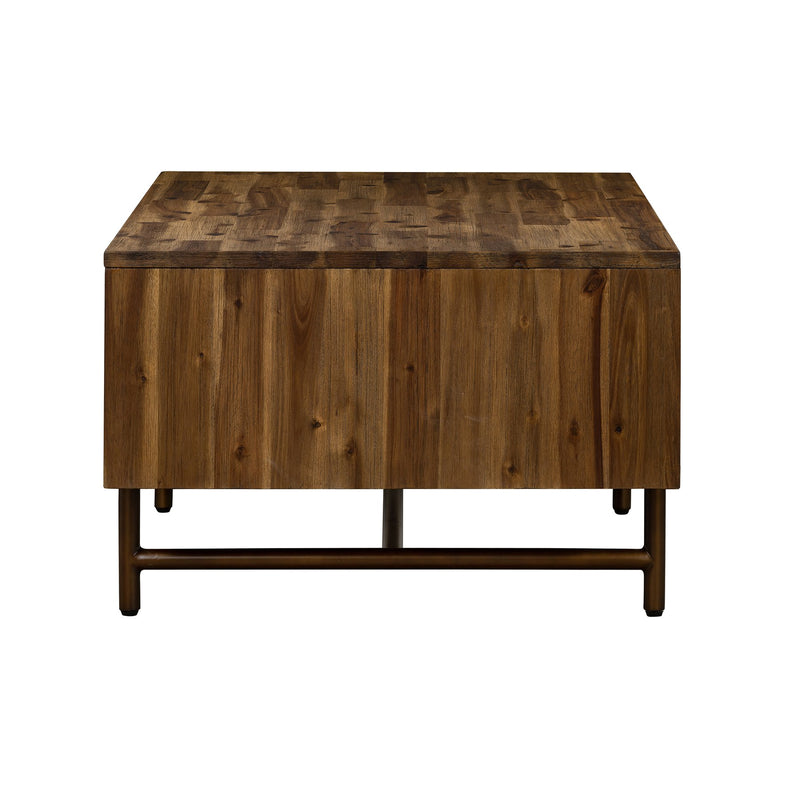 Superb Rustic Oak Coffee Table with Drawer - Furniture City (CA)l