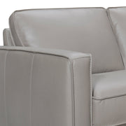 Summit 3 Piece Greige Leather Sectional Sofa - Furniture City (CA)l