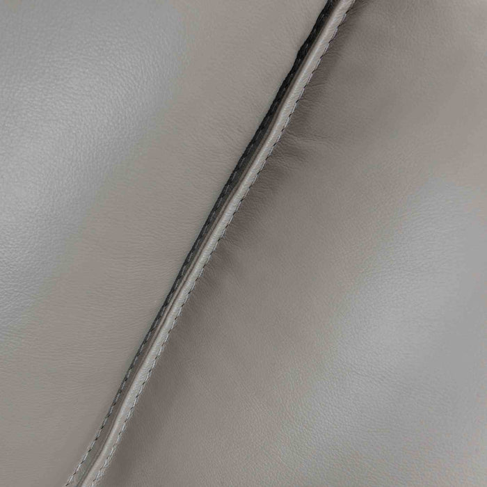 Summit 3 Piece Greige Leather Sectional Sofa