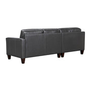 Summit 3 Piece Pewter Leather Sectional Sofa - Furniture City (CA)l
