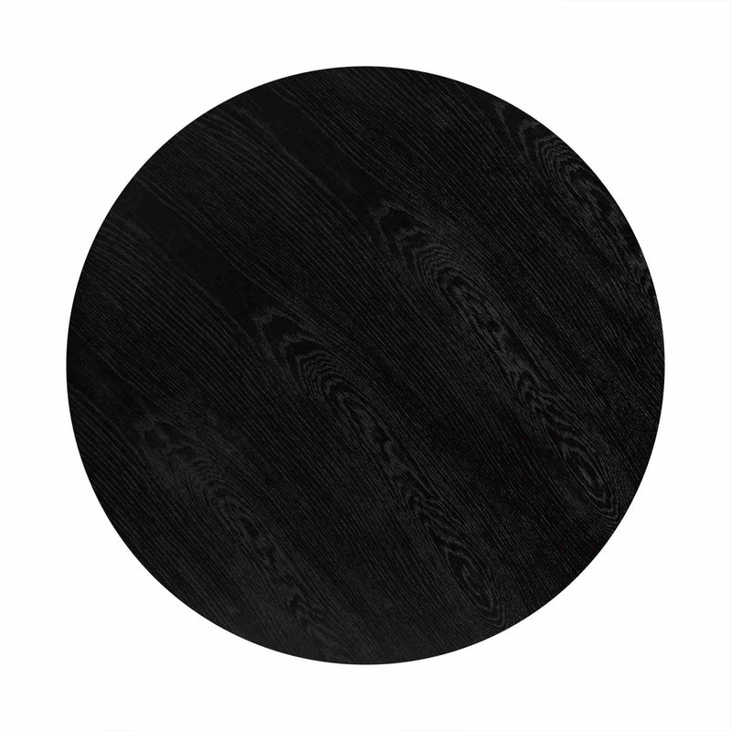 Sylvie Brushed Oak and Metal Round Coffee Table - Furniture City (CA)l