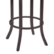 Tahiti 30" Barstool in Auburn Bay finish with Brown Pu upholstery - Furniture City (CA)l