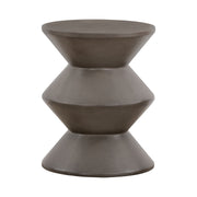 Lizzie Concrete Indoor Outdoor Accent Stool End Table - Furniture City (CA)l