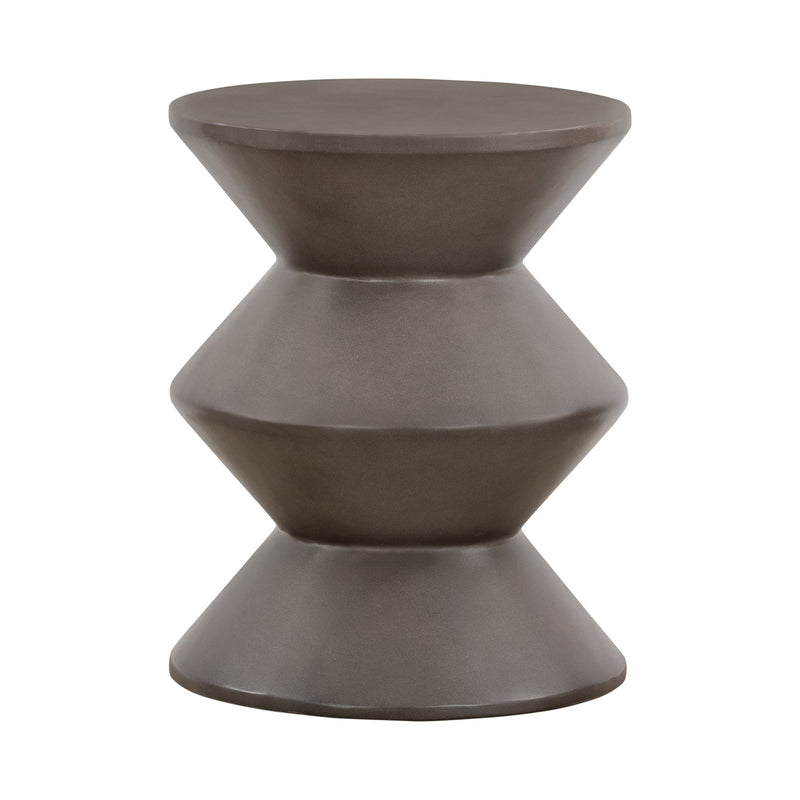 Lizzie Concrete Indoor Outdoor Accent Stool End Table - Furniture City (CA)l