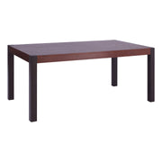 Tatum Contemporary Dining Table in Auburn Bay Finish and Sedona Wood Top - Furniture City (CA)l